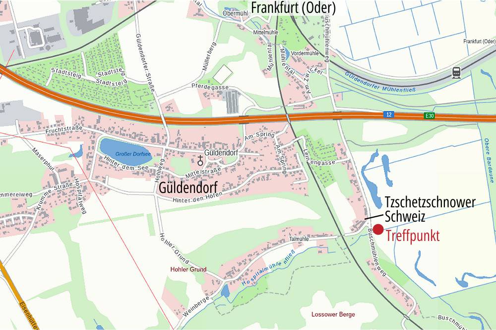 Karte FfO - Treffpunkt Tzschetzschnow